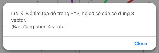 Lưu ý khi chọn hệ cơ sở